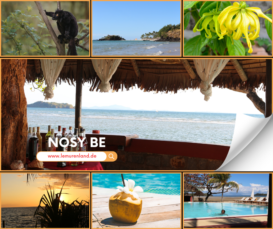 Auf Nosy Be Madagaskar mit Lemurenland